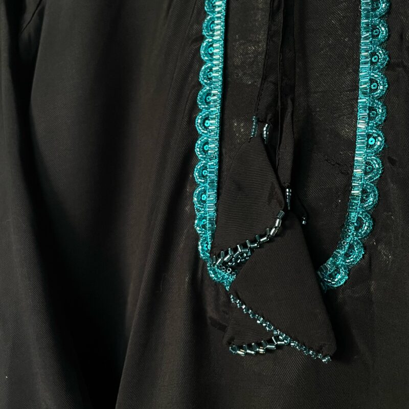 Farshi Suit Black & Teal - Image 2