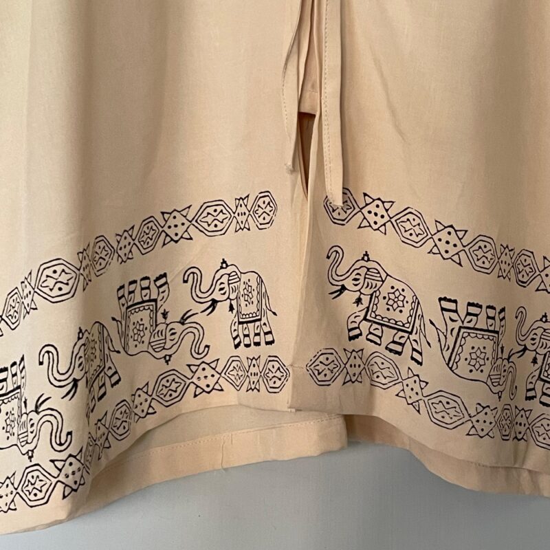 Creamy Hand Block Printed Co-ord set - Image 4