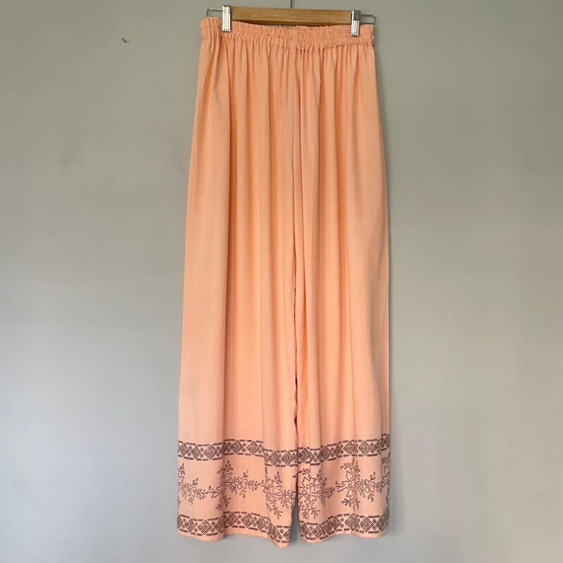 Peach Hand Block Printed Co-ord set - Image 2
