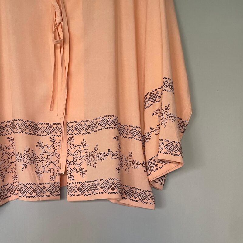 Peach Hand Block Printed Co-ord set - Image 6